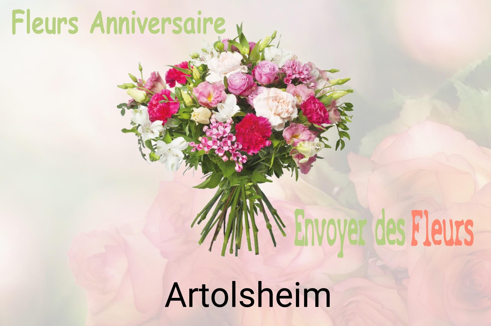Bouquet de fleurs d’anniversaire livré à Artolsheim