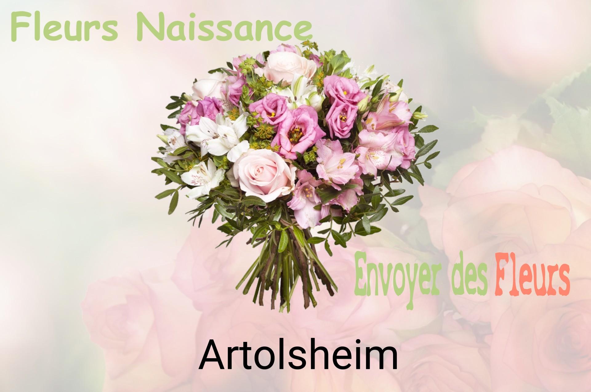 Bouquet de fleurs de naissance livré à Artolsheim